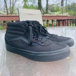 Vans Canvas Sk8-Hi Black Shoes Size 8 US Mens